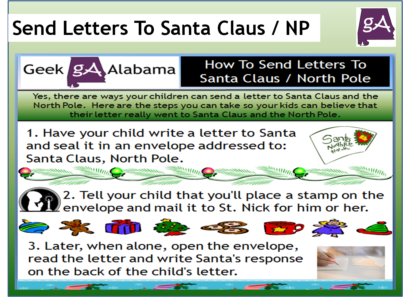 View The How To Send Letters To Santa Claus And North Pole Infographic ...