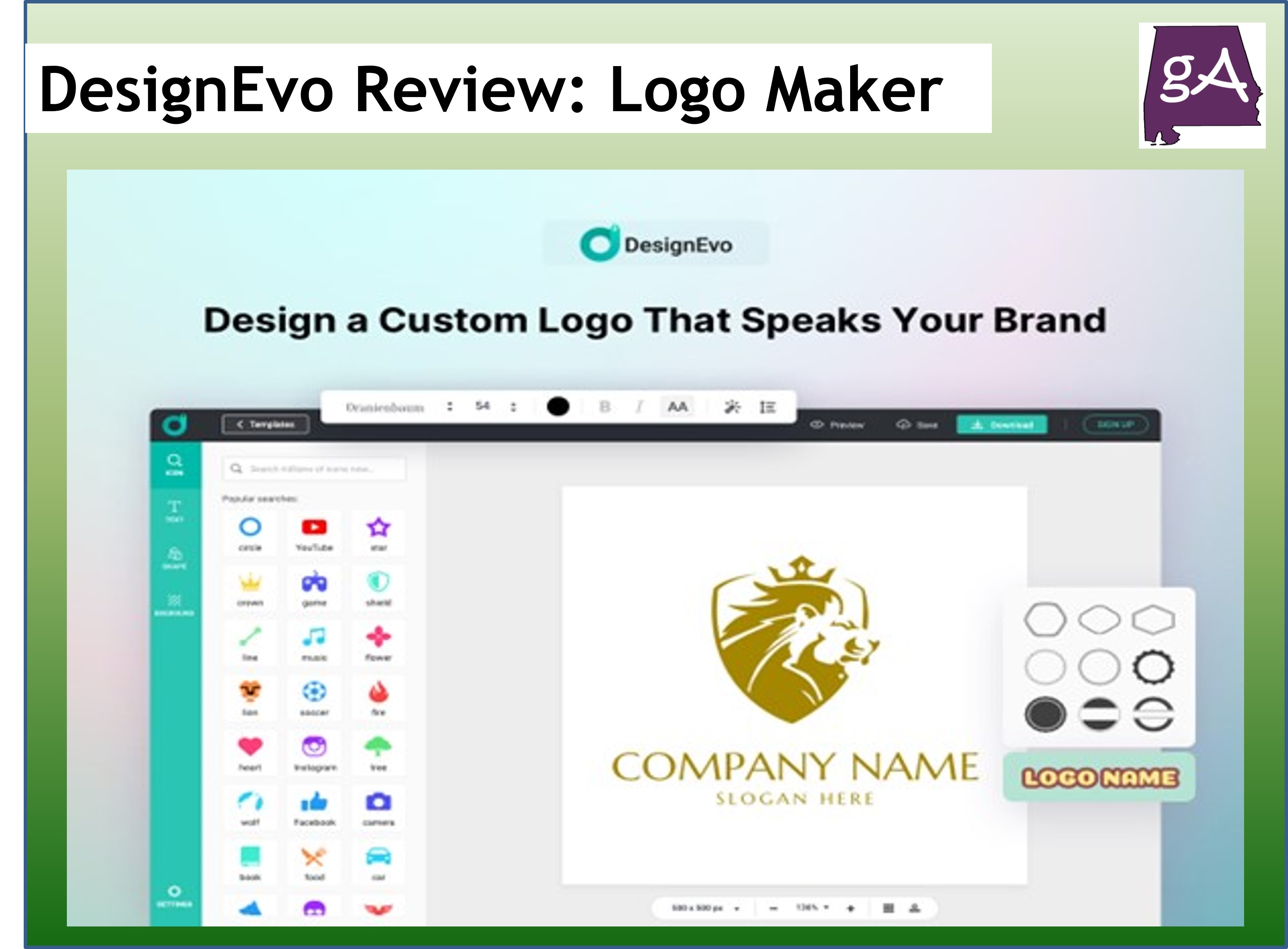 DesignEvo Review: Free Logo Maker For Everyone - Geek Alabama